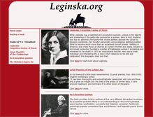 Tablet Screenshot of leginska.org